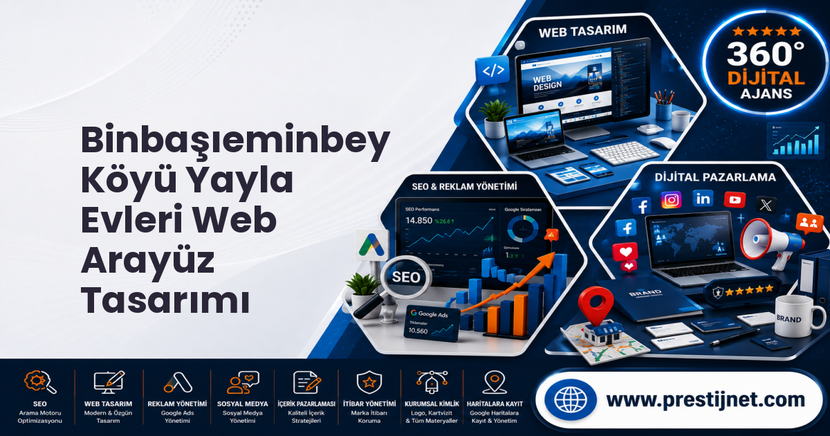 Binbaşıeminbey Köyü Yayla Evleri Web Arayüz Tasarımı