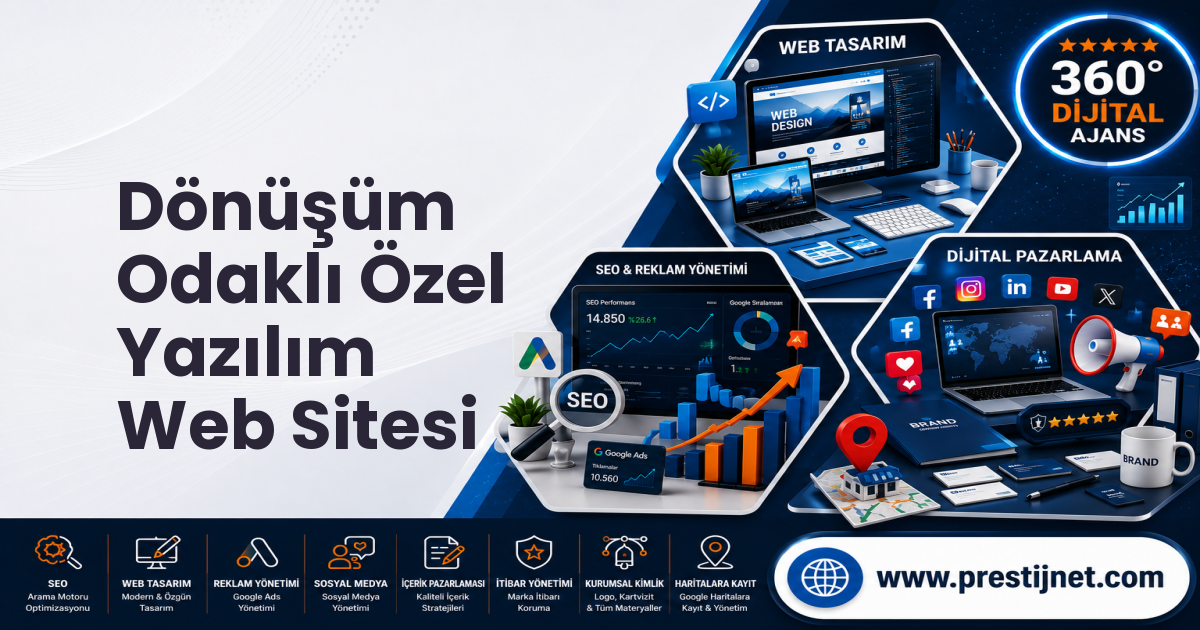 Dönüşüm Odaklı Özel Yazılım Web Sitesi