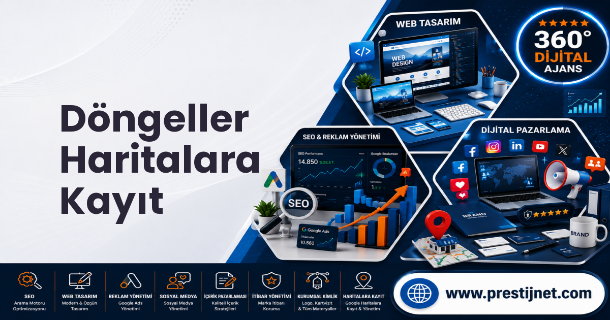Döngeller Haritalara Kayıt