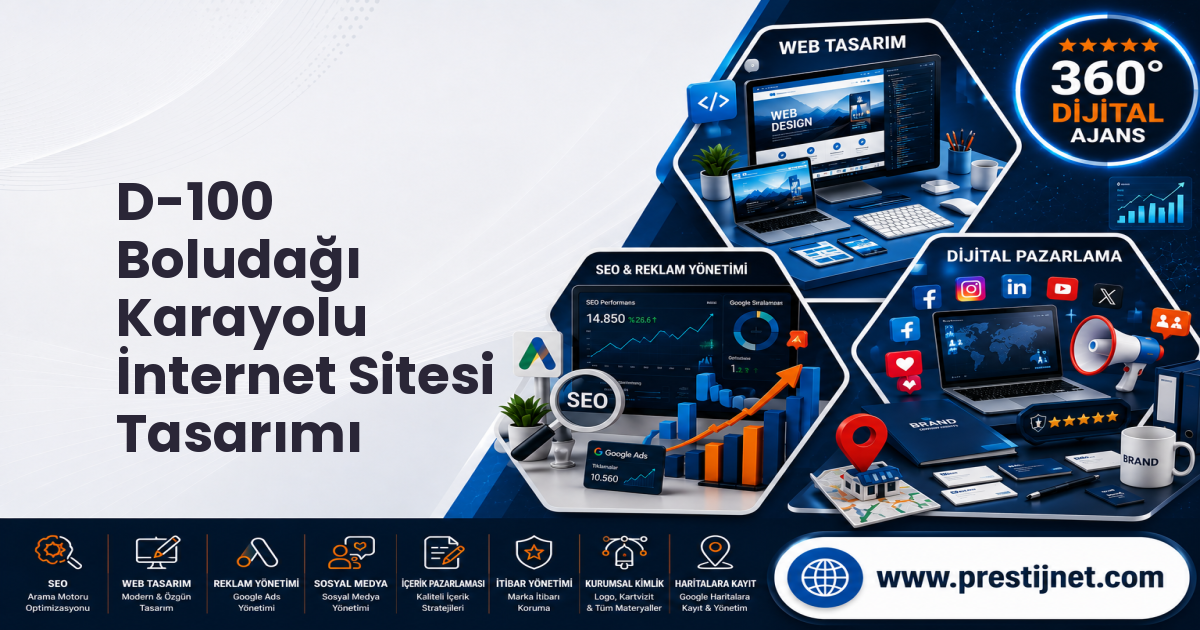 D-100 Boludağı Karayolu İnternet Sitesi Tasarımı
