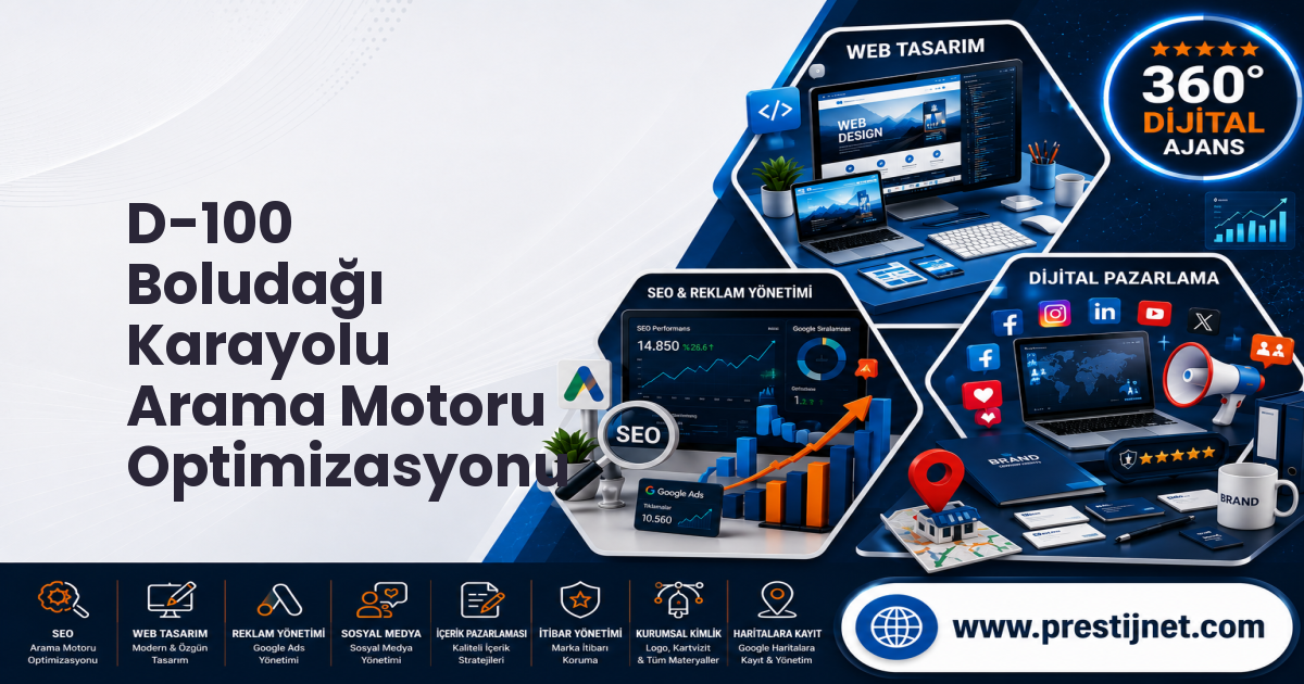 D-100 Boludağı Karayolu Arama Motoru Optimizasyonu