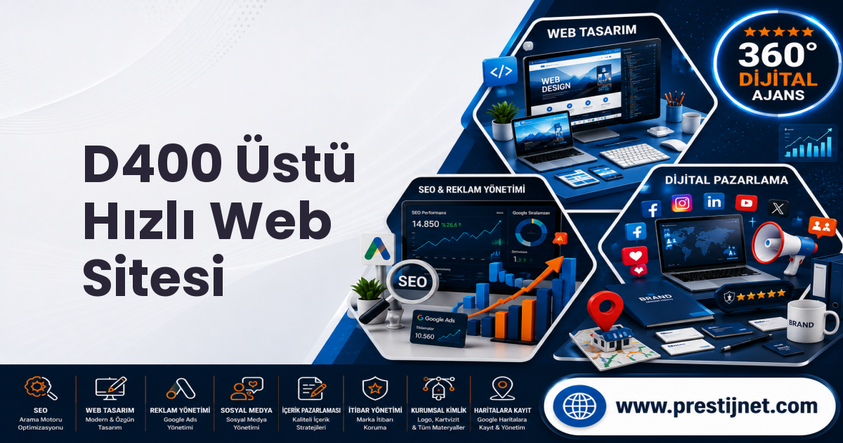 D400 Üstü Hızlı Web Sitesi