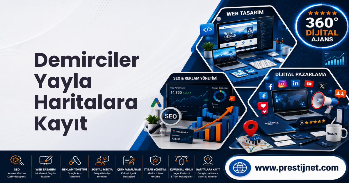 Demirciler Yayla Haritalara Kayıt