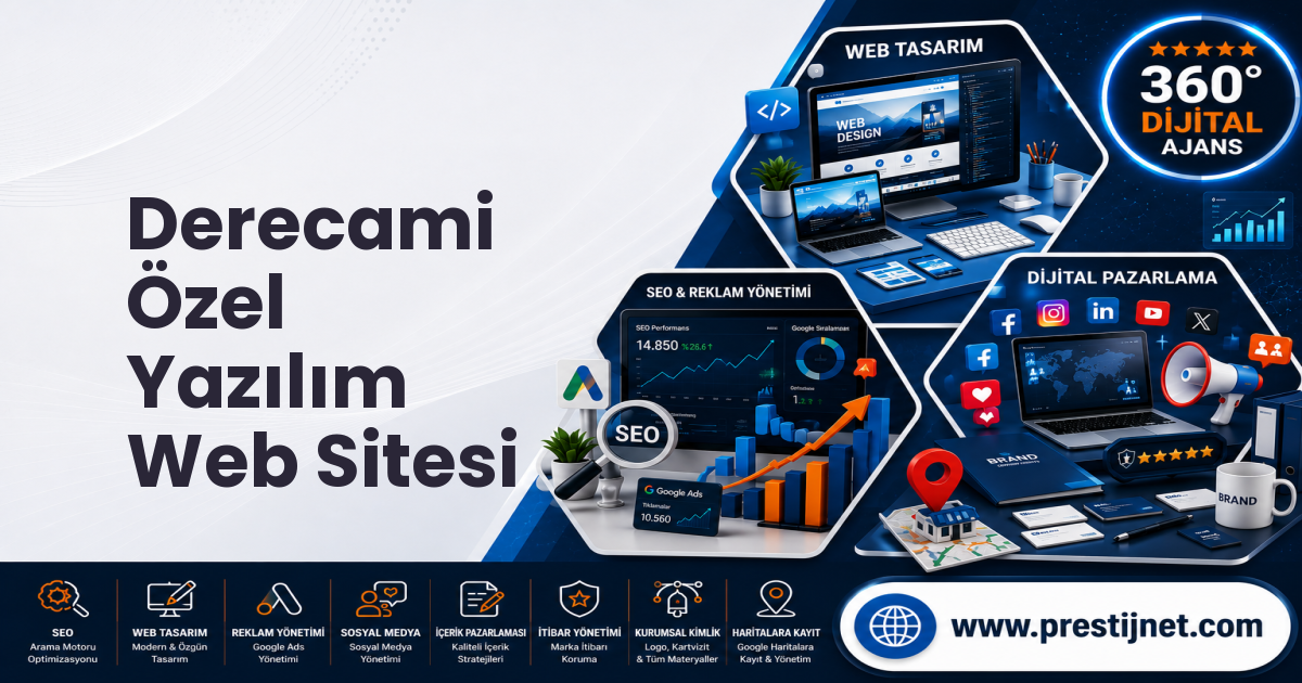 Derecami Özel Yazılım Web Sitesi