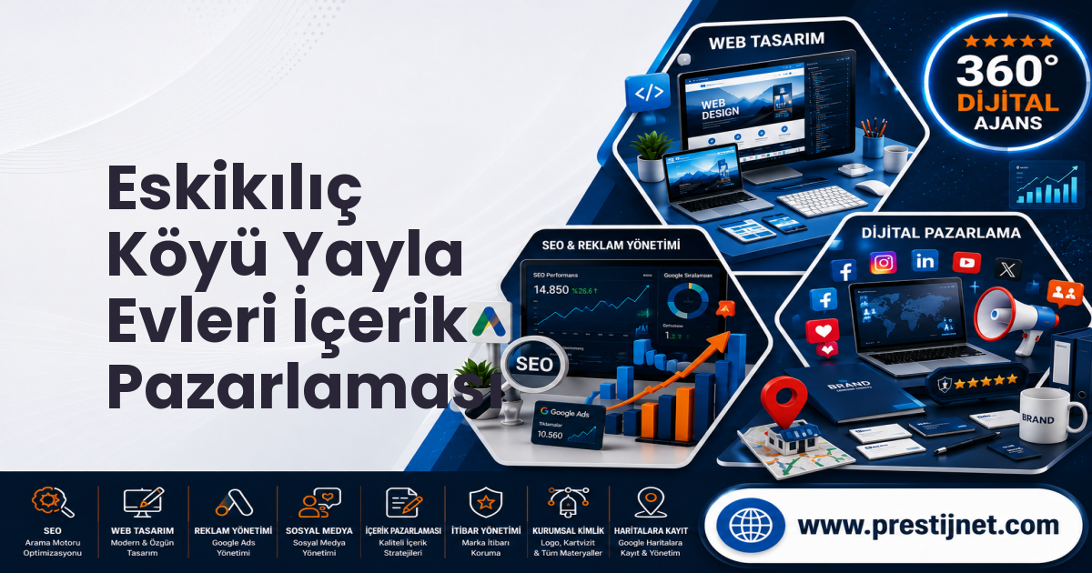 Eskikılıç Köyü Yayla Evleri İçerik Pazarlaması