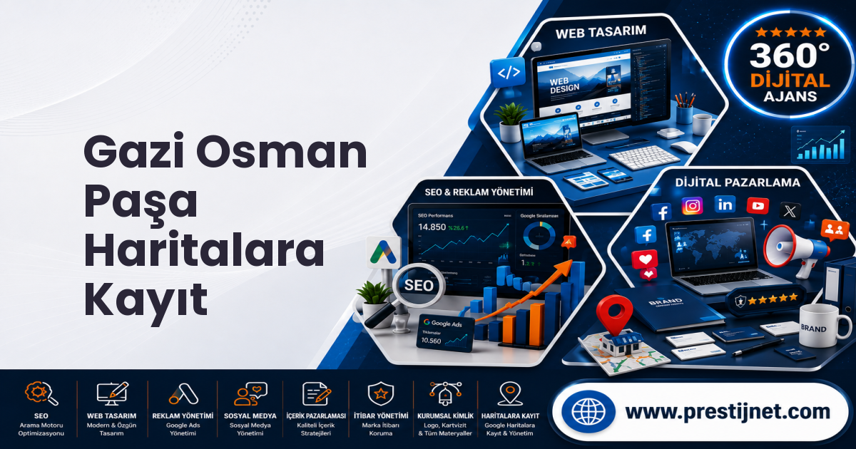 Gazi Osman Paşa Haritalara Kayıt