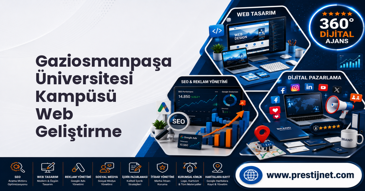 Gaziosmanpaşa Üniversitesi Kampüsü Web Geliştirme