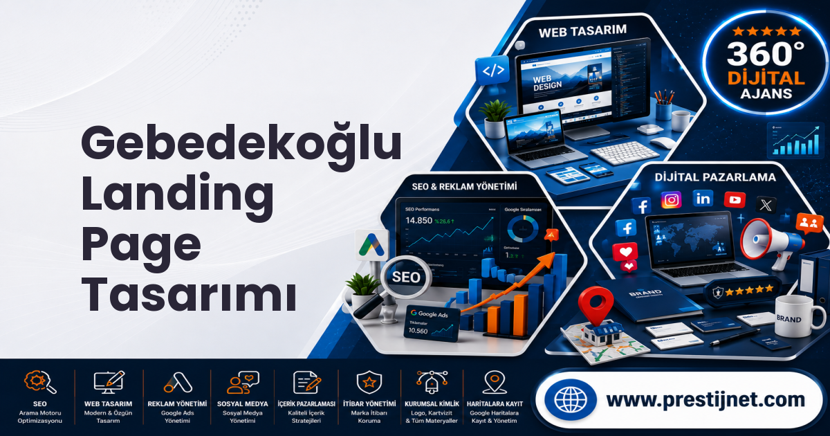 Gebedekoğlu Landing Page Tasarımı