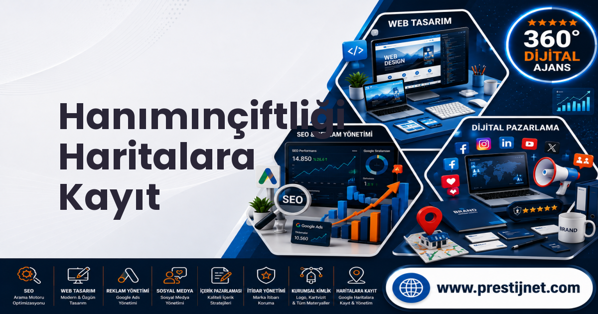 Hanımınçiftliği Haritalara Kayıt