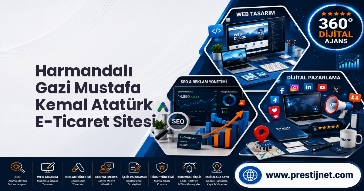 Harmandalı Gazi Mustafa Kemal Atatürk E-Ticaret Sitesi