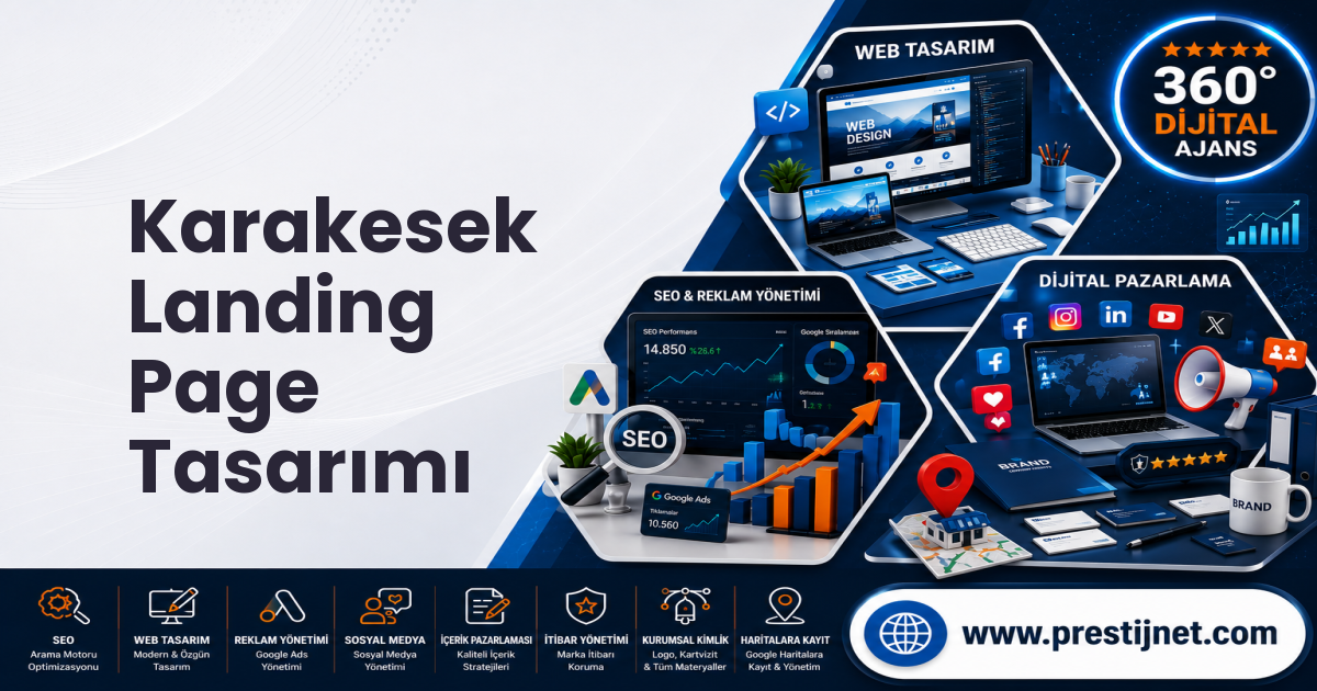 Karakesek Landing Page Tasarımı