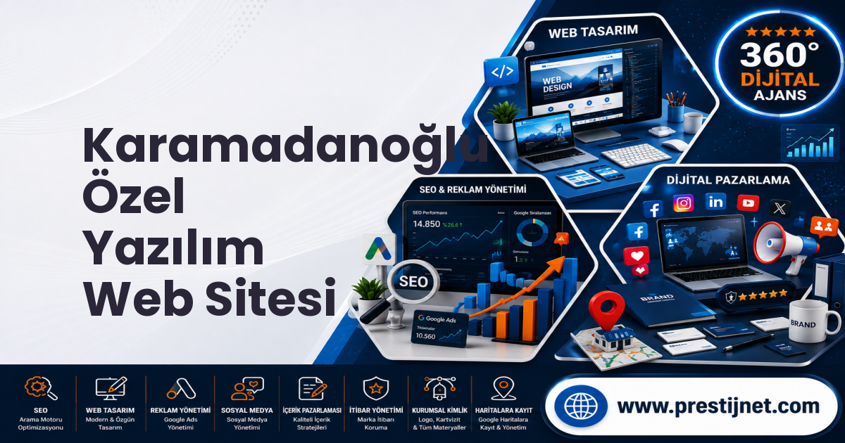 Karamadanoğlu Özel Yazılım Web Sitesi