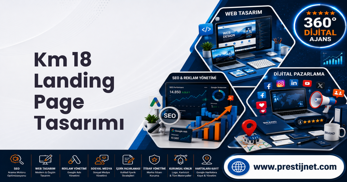 Km 18 Landing Page Tasarımı
