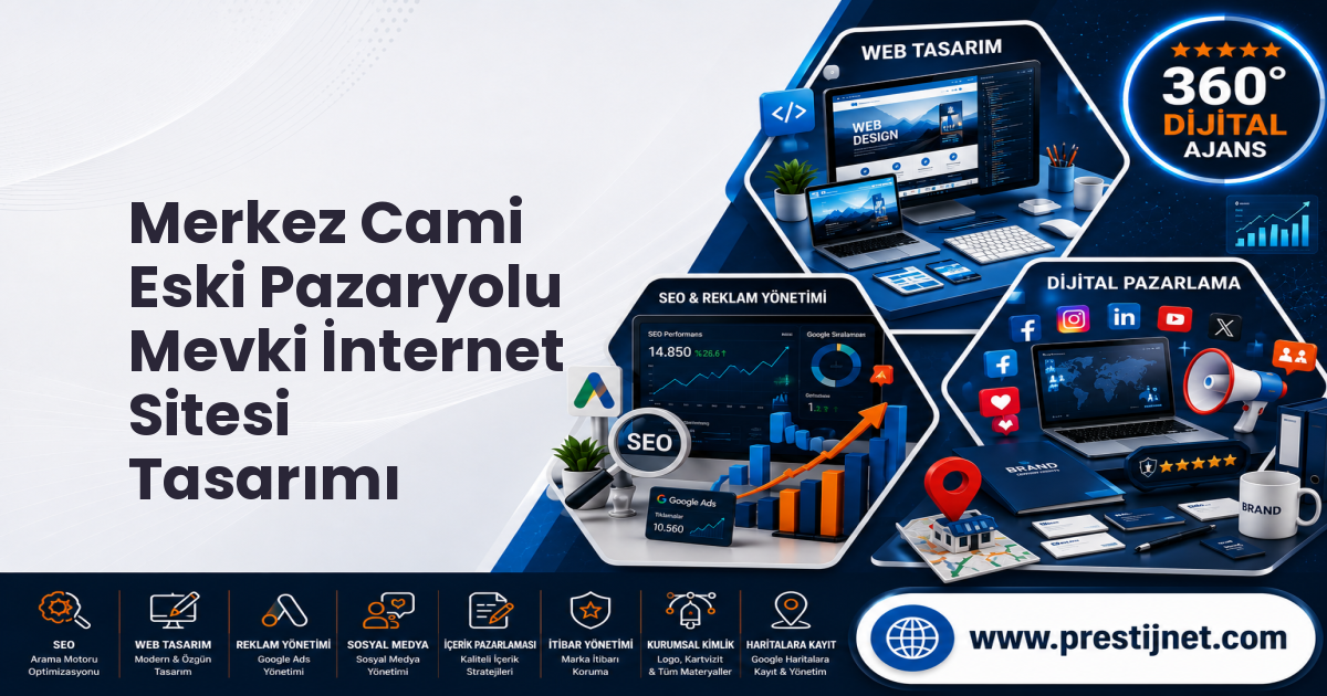 Merkez Cami Eski Pazaryolu Mevki İnternet Sitesi Tasarımı