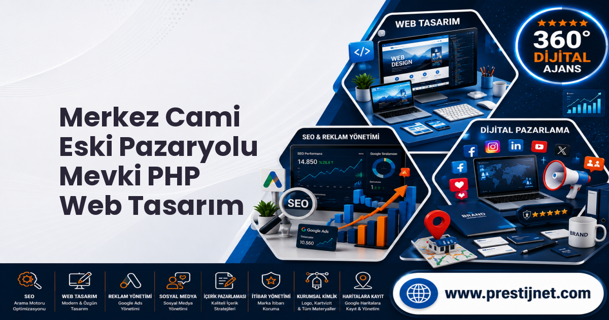 Merkez Cami Eski Pazaryolu Mevki PHP Web Tasarım