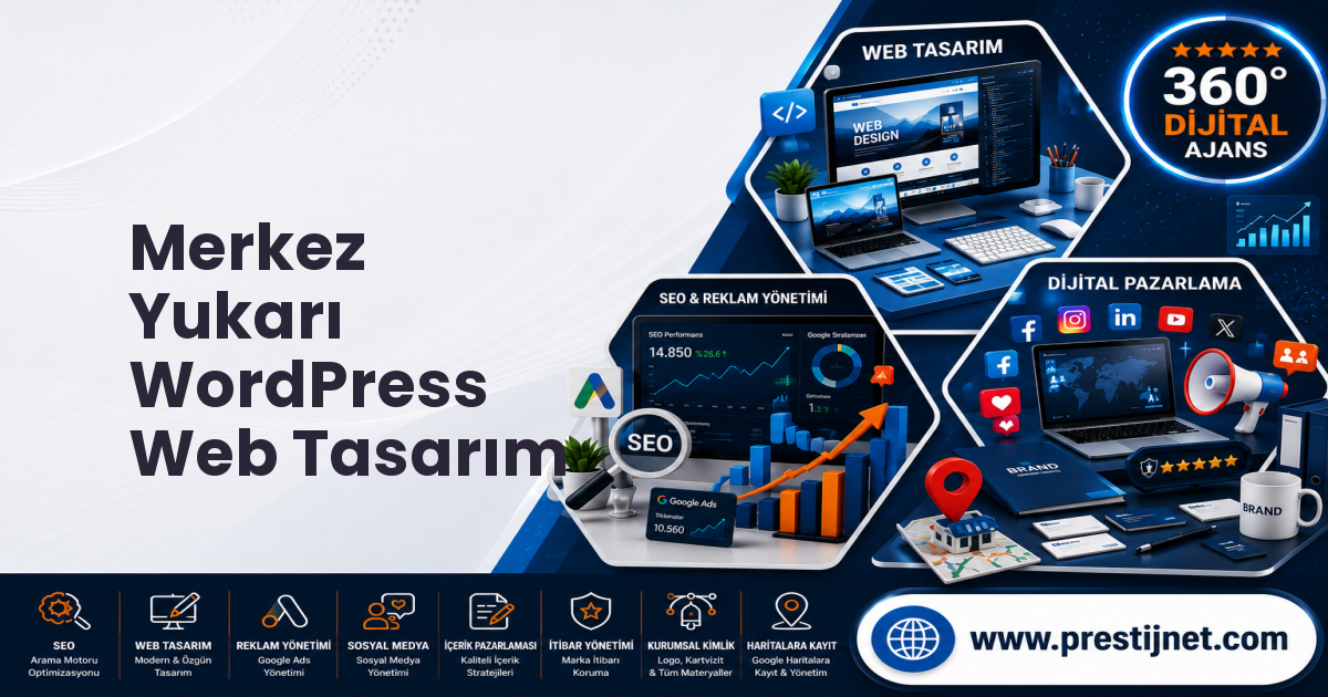 Merkez Yukarı WordPress Web Tasarım