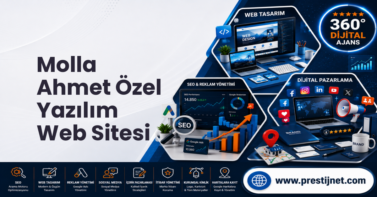 Molla Ahmet Özel Yazılım Web Sitesi