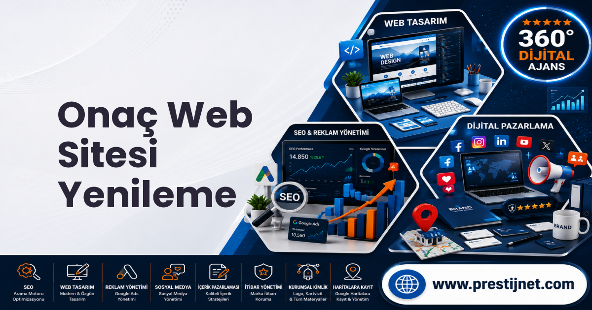 Onaç Web Sitesi Yenileme