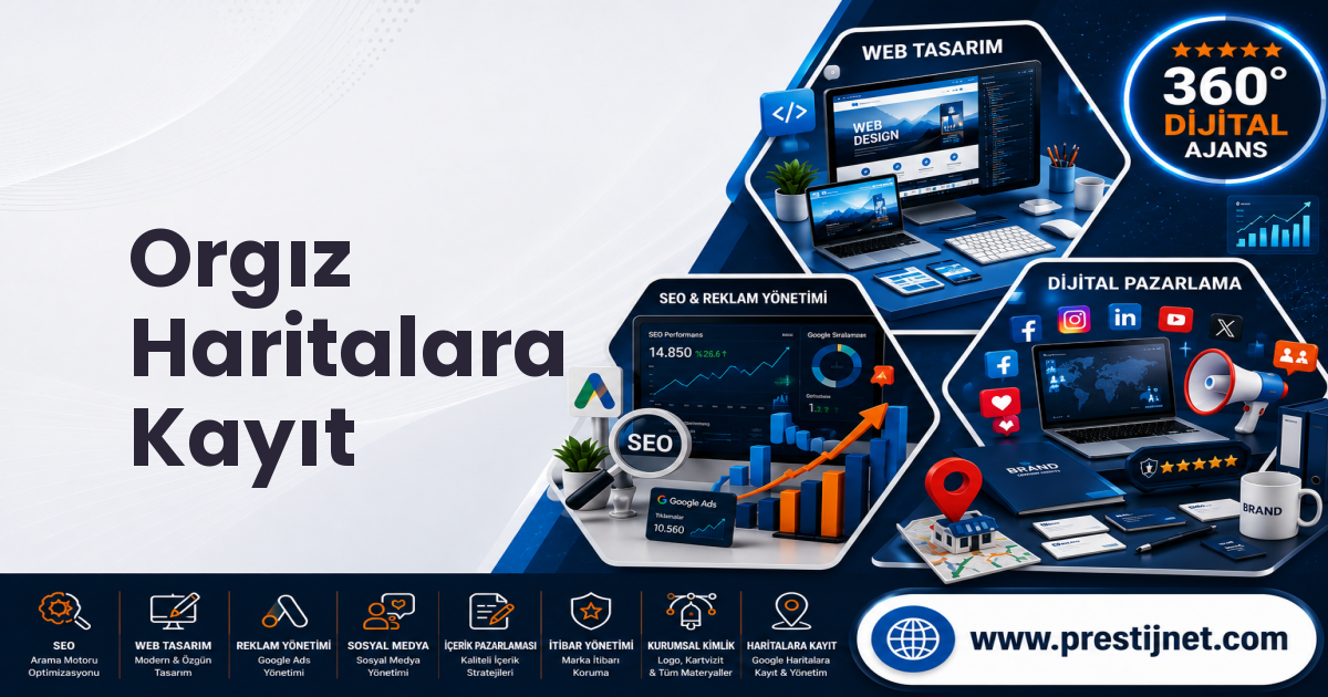 Orgız Haritalara Kayıt