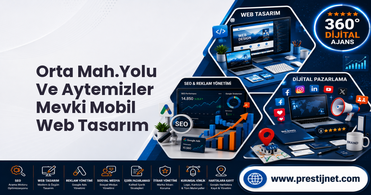 Orta Mah.Yolu Ve Aytemizler Mevki Mobil Web Tasarım