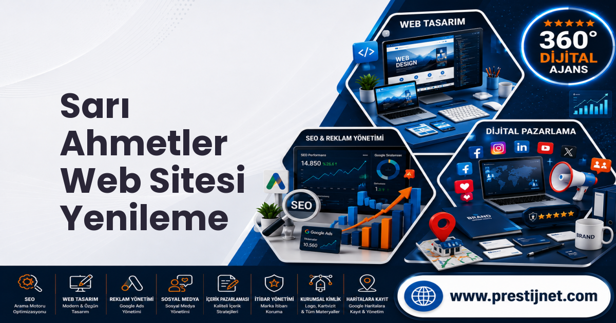 Sarı Ahmetler Web Sitesi Yenileme