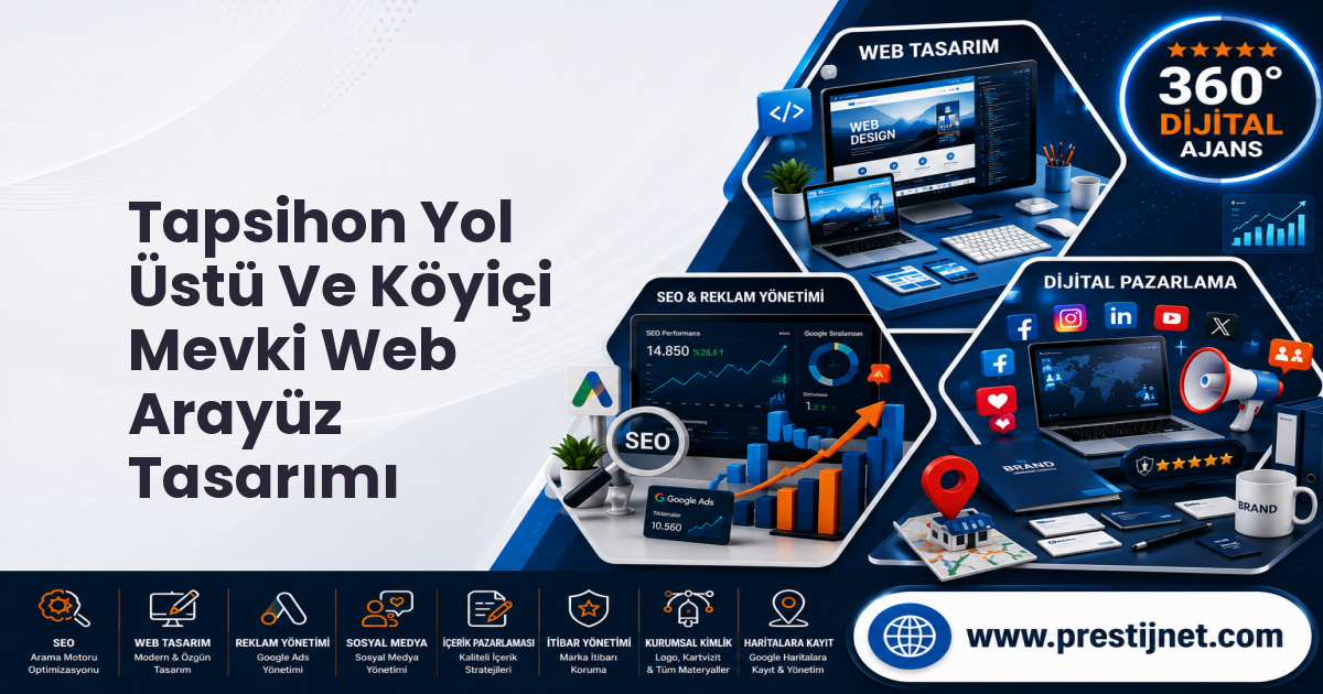 Tapsihon Yol Üstü Ve Köyiçi Mevki Web Arayüz Tasarımı