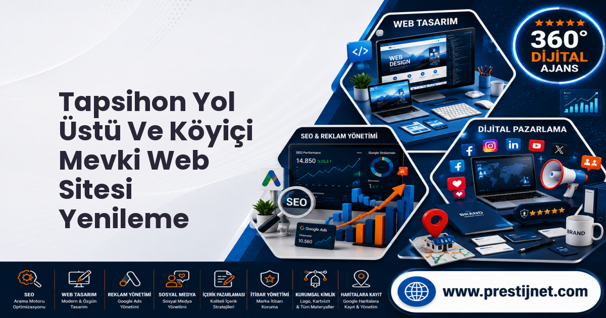 Tapsihon Yol Üstü Ve Köyiçi Mevki Web Sitesi Yenileme