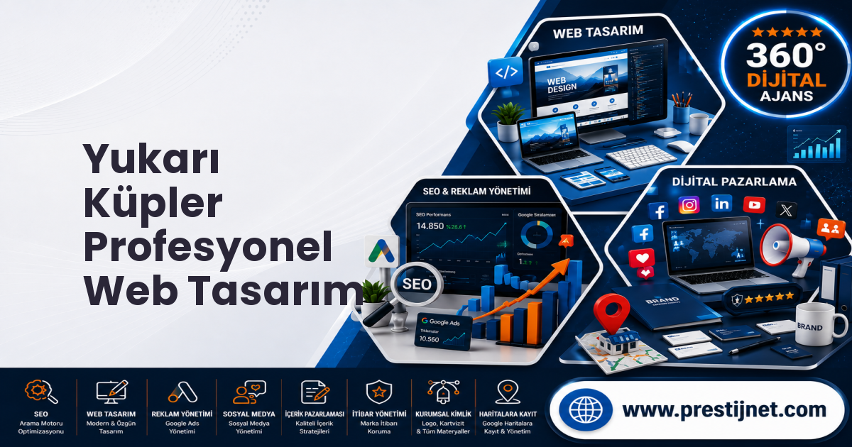 Yukarı Küpler Profesyonel Web Tasarım